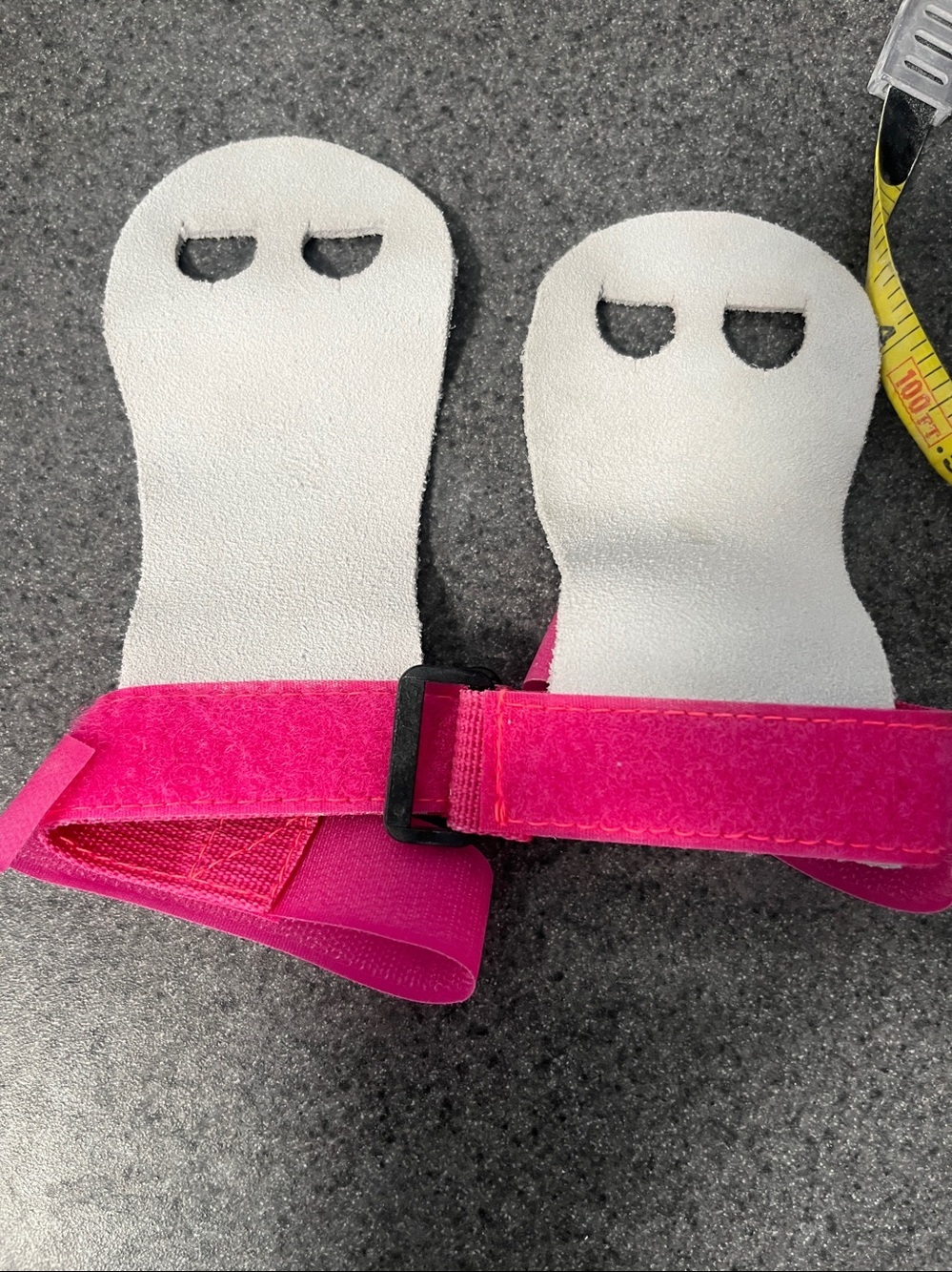 Pink Gymnastics/Weightlifting/Cross Fit  Grip Straps with Wrist Wraps